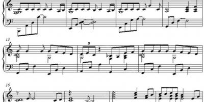 la partition musicale comprend un piano films